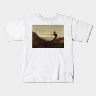 The Parable of the Lost Sheep by John Atkinson Grimshaw Kids T-Shirt